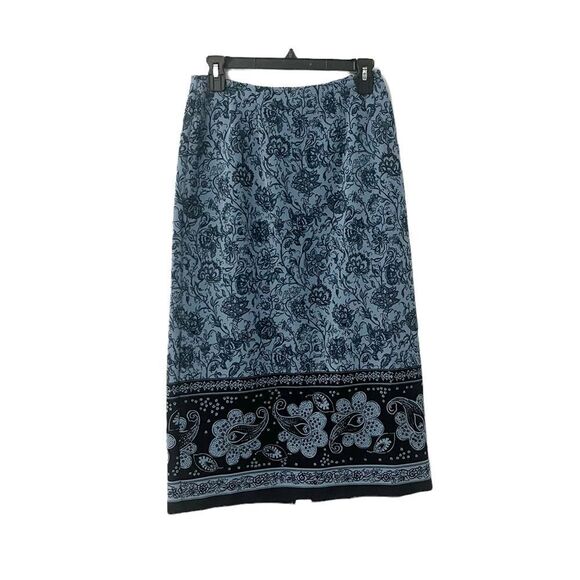 Sag Harbor Dresses & Skirts - 🟢Sag Harbor Blue Floral Paisley Skirt Size 4P